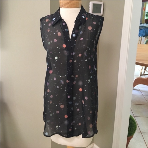 Theory planet design sleeveless blouse 💫 - Picture 4 of 4